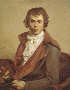 Jacques-Louis  David Portrait of the Artist (mk05) Norge oil painting art